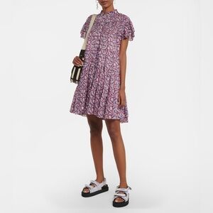 MARANT ETOILE Lanikaye Floral Print Mini Dress